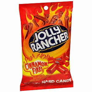 Jolly Rancher Hard Cinnamon Fire 12 x (7oz) 198g Bag Box